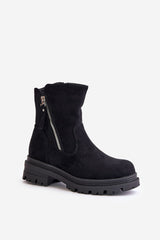 Women's ecological suede leather boots