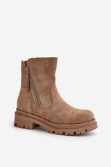 Women's ecological suede leather boots