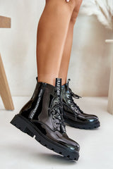 Stylish laced fashionable boots