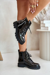 Stylish laced fashionable boots