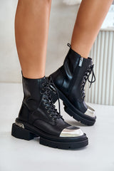 Goe stylish leather baggers boots