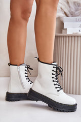 Women's padded heel counter boots