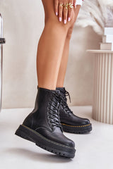 Women's padded heel counter boots