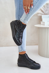 Women's insulated platform sneakers