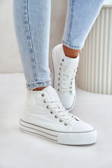 Women's insulated platform sneakers