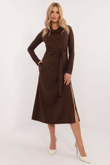 Elegant long sleeves classic cut daydress