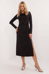 Elegant long sleeves classic cut daydress