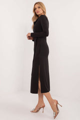 Elegant long sleeves classic cut daydress