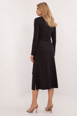 Elegant long sleeves classic cut daydress