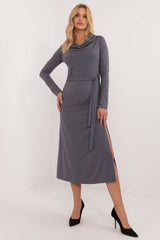 Elegant long sleeves classic cut daydress