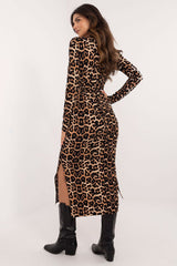 Animal motif pencil cut everyday dress