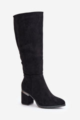 Elegant black pointed toes boots