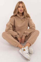 Women's casual warmed-up sweatshirt set