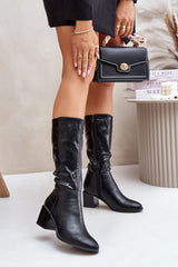 Stylish formal style eco leather boots