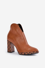 Laura Messi natural leather elegant boots