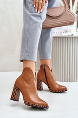 Laura Messi natural leather elegant boots