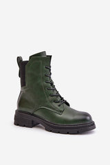 Rounded toe worker boots