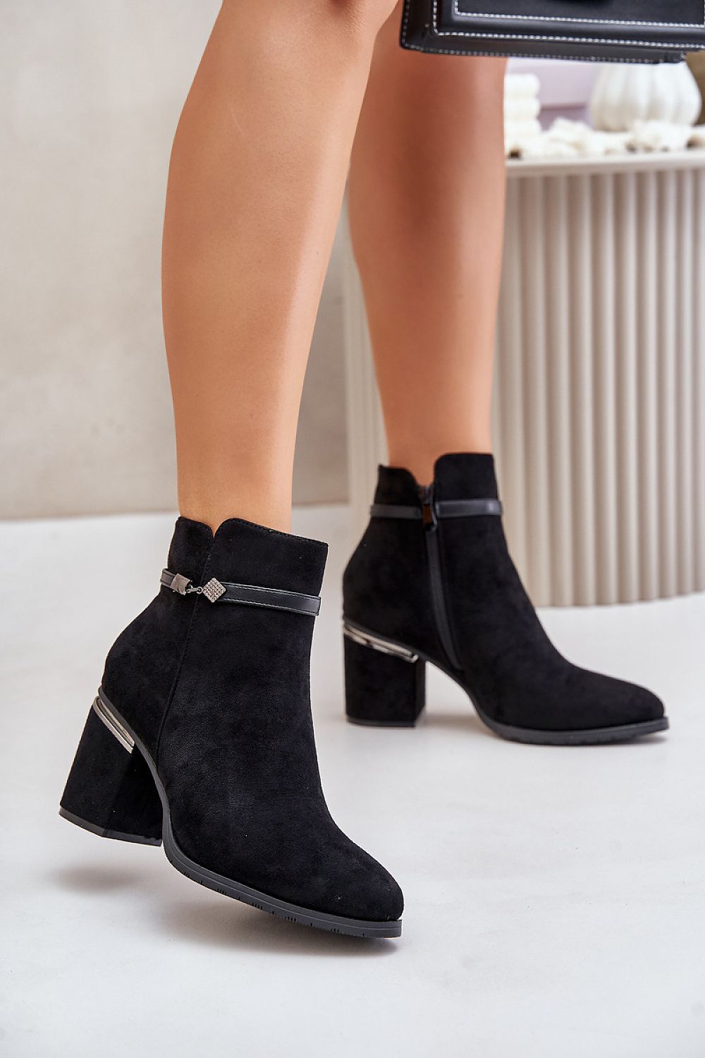 Elegant Black Heel boots