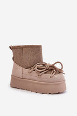 Stylish platform snow boots