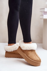 Snow boots made of eco suede