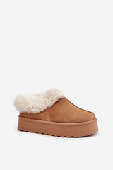 Snow boots made of eco suede