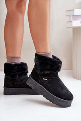 Fashionable eco suede snow boots