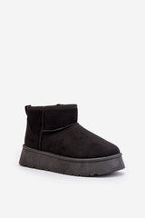 Women's faux suede snow boots