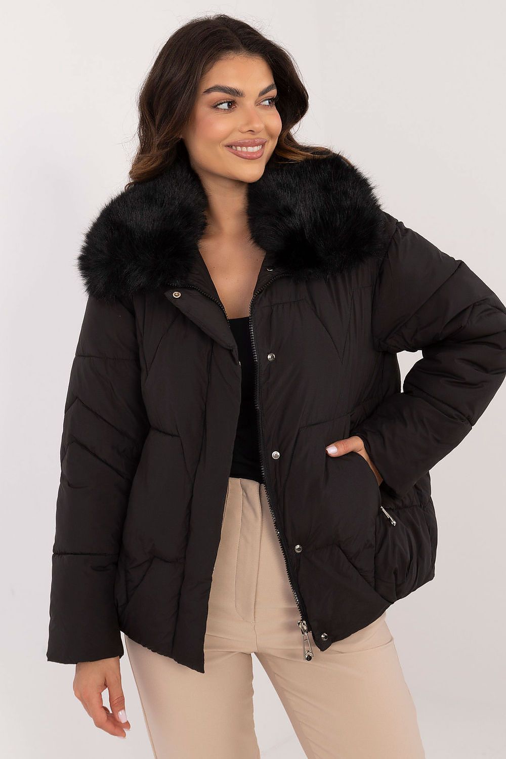 Women's casual quilted jacket