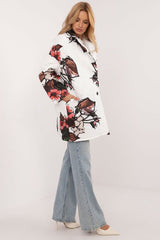 Women's floral print transitional jacket