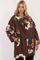 Women's floral print transitional jacket