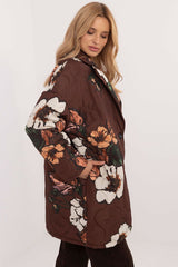 Women's floral print transitional jacket