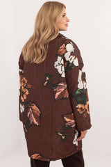 Women's floral print transitional jacket