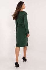 Unique long sleeves evening dress