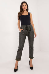 Women's high rise eco-leather pants