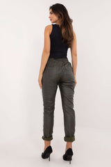 Women's high rise eco-leather pants