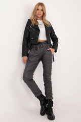 Women's high rise eco-leather pants