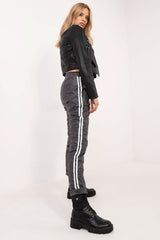 Women's high rise eco-leather pants