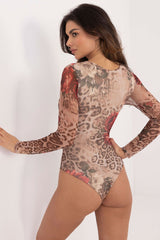 Long sleeve animal pattern bodysuit