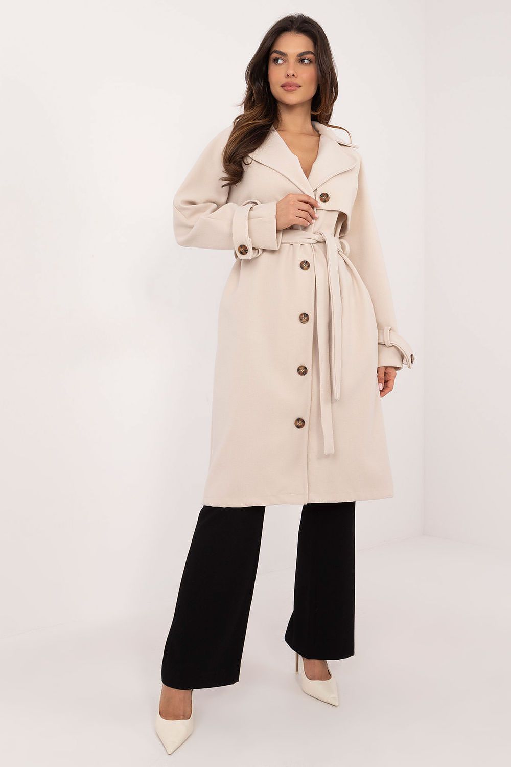 Elegant cut timeless trench coat