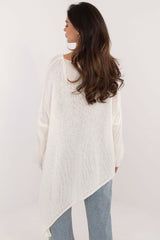 Women's asymmetrical hem sweater