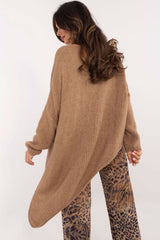 Women's asymmetrical hem sweater