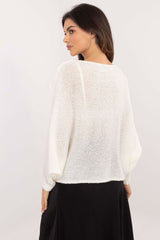 Long sleeves overlapping front jumper