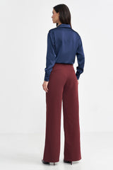 Women relaxed fit wide leg pants