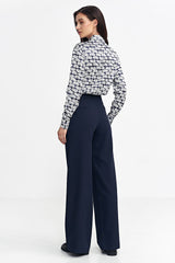 Women relaxed fit wide leg pants