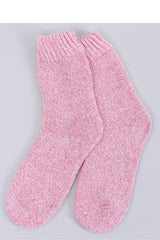 Women's winter pink wool socks