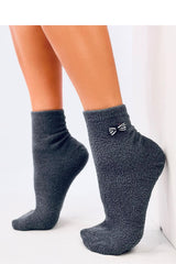 Grey adorable bow socks