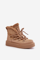 Women's eco-suede snow boots