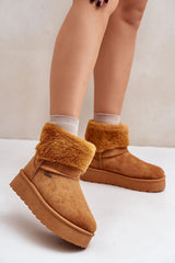 Fashionable eco suede snow boots