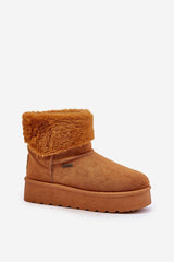 Fashionable eco suede snow boots