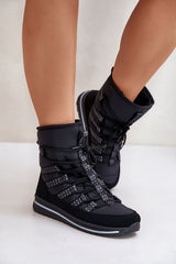 Women's rounded toes snow boots